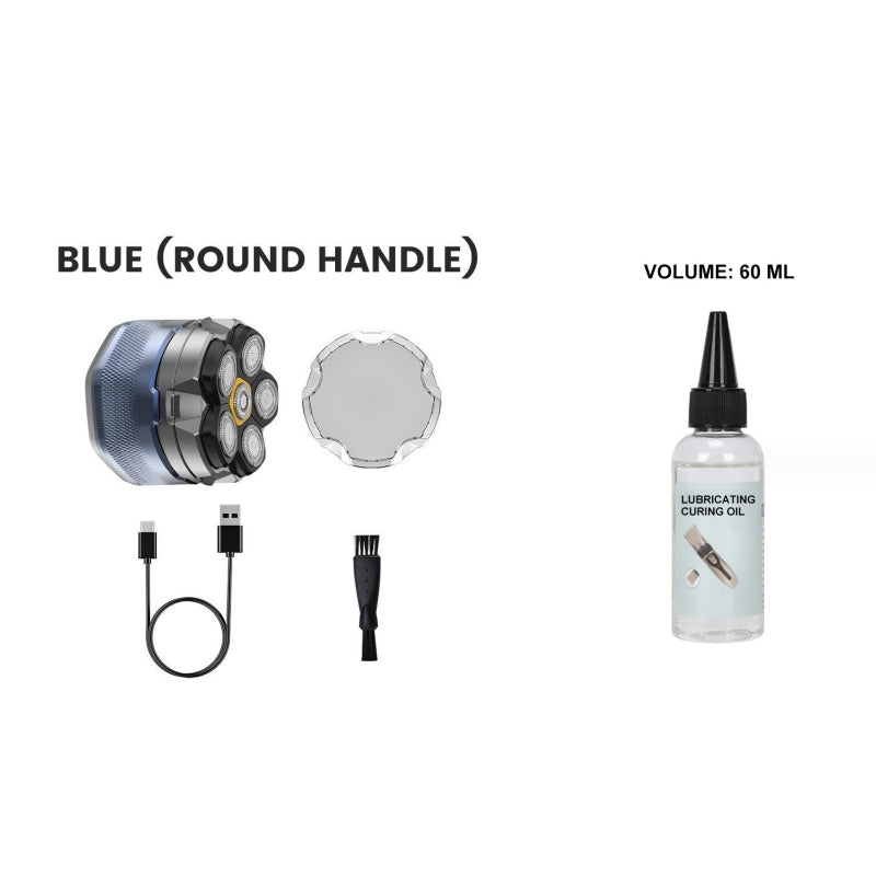 6D Waterproof Head Shaver Kit for Bald Men