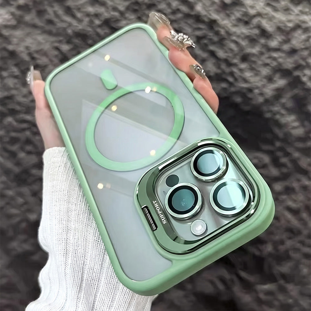 Magnetic Phone Case with Camera Protection & Built-In Stand