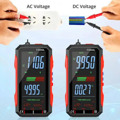 Fully Automatic True RMS (TRMS) 6000 Count Digital Voltmeter