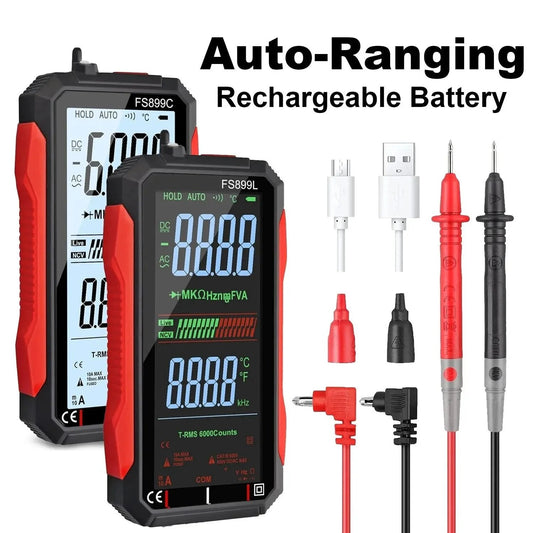 Fully Automatic True RMS (TRMS) 6000 Count Digital Voltmeter