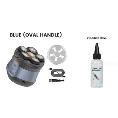6D Waterproof Head Shaver Kit for Bald Men