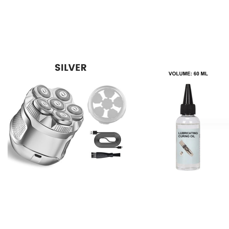 6D Waterproof Head Shaver Kit for Bald Men