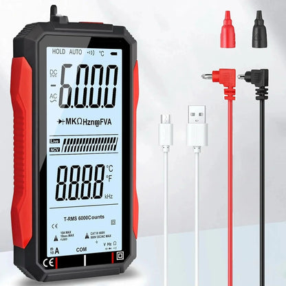 Fully Automatic True RMS (TRMS) 6000 Count Digital Voltmeter