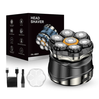 Free Shipping🔥 7D Electric Head Shaver for Men | Wet & Dry Rotary Razor