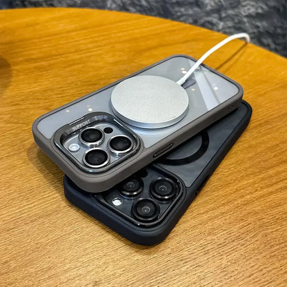 Magnetic Phone Case with Camera Protection & Built-In Stand
