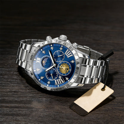 🔥Hot Sale🔥Men's Luminous Waterproof Flywheel Quartz Watch (50% OFF)