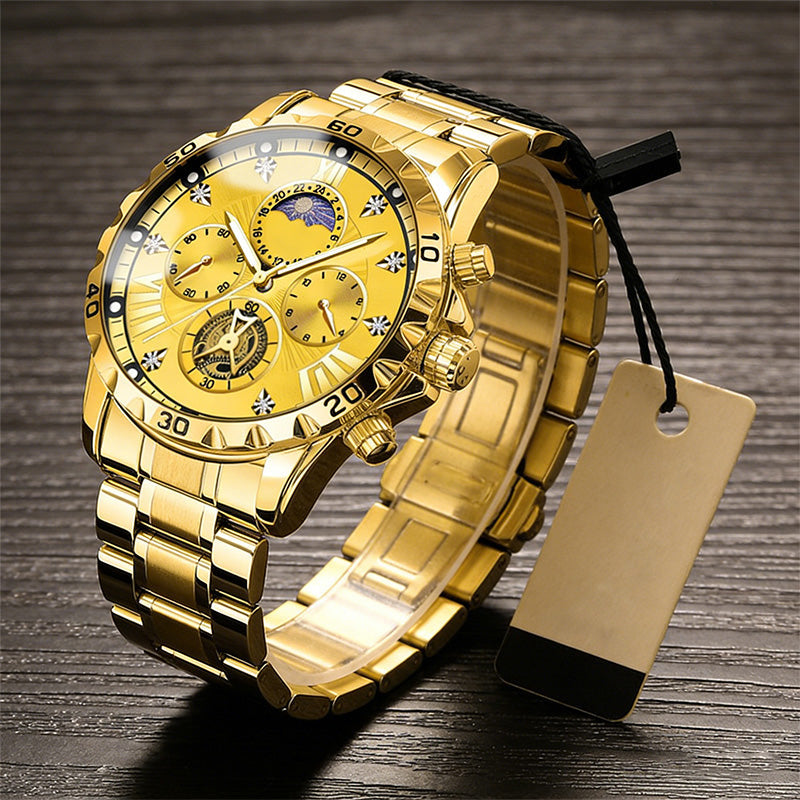 🔥Hot Sale🔥Men's Luminous Waterproof Flywheel Quartz Watch (50% OFF)