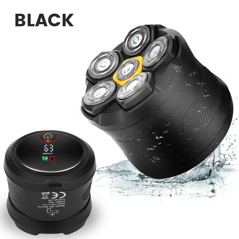 6D Waterproof Head Shaver Kit for Bald Men